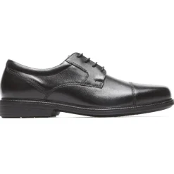 Outlet Rockport Men'S Charles Road Cap Toe Oxford Black
