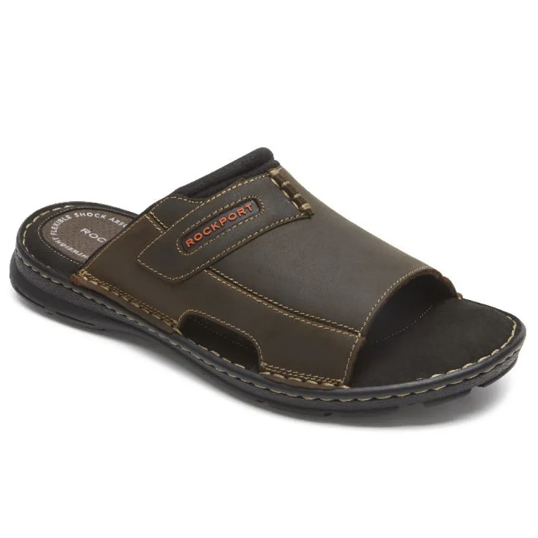 Online Rockport Men'S Darwyn 2 Slide Brown Ii Lea