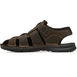 Best Rockport Men'S Darwyn Fisherman Slingback Sandal Brown Ii Lea