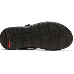 Fashion Rockport Men'S Darwyn Quarter-Strap Sandal Black Leather 2