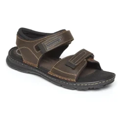 Fashion Rockport Men'S Darwyn Quarter-Strap Sandal Brown Ii Leather
