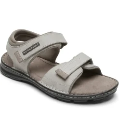 Online Rockport Men'S Darwyn Quarter-Strap Sandal Stone Nubuck