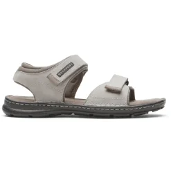 Online Rockport Men'S Darwyn Quarter-Strap Sandal Stone Nubuck