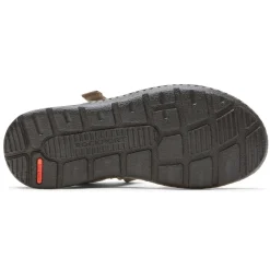 Online Rockport Men'S Darwyn Quarter-Strap Sandal Stone Nubuck