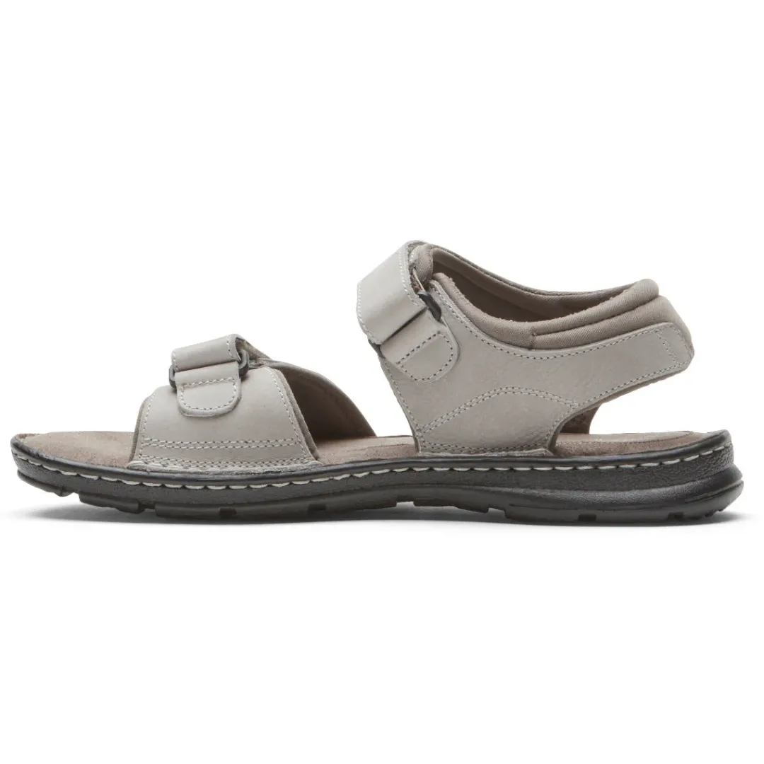 Online Rockport Men'S Darwyn Quarter-Strap Sandal Stone Nubuck