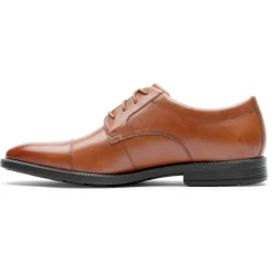 Best Rockport Men'S Dressports Premium Waterproof Cap Toe Oxford Tan