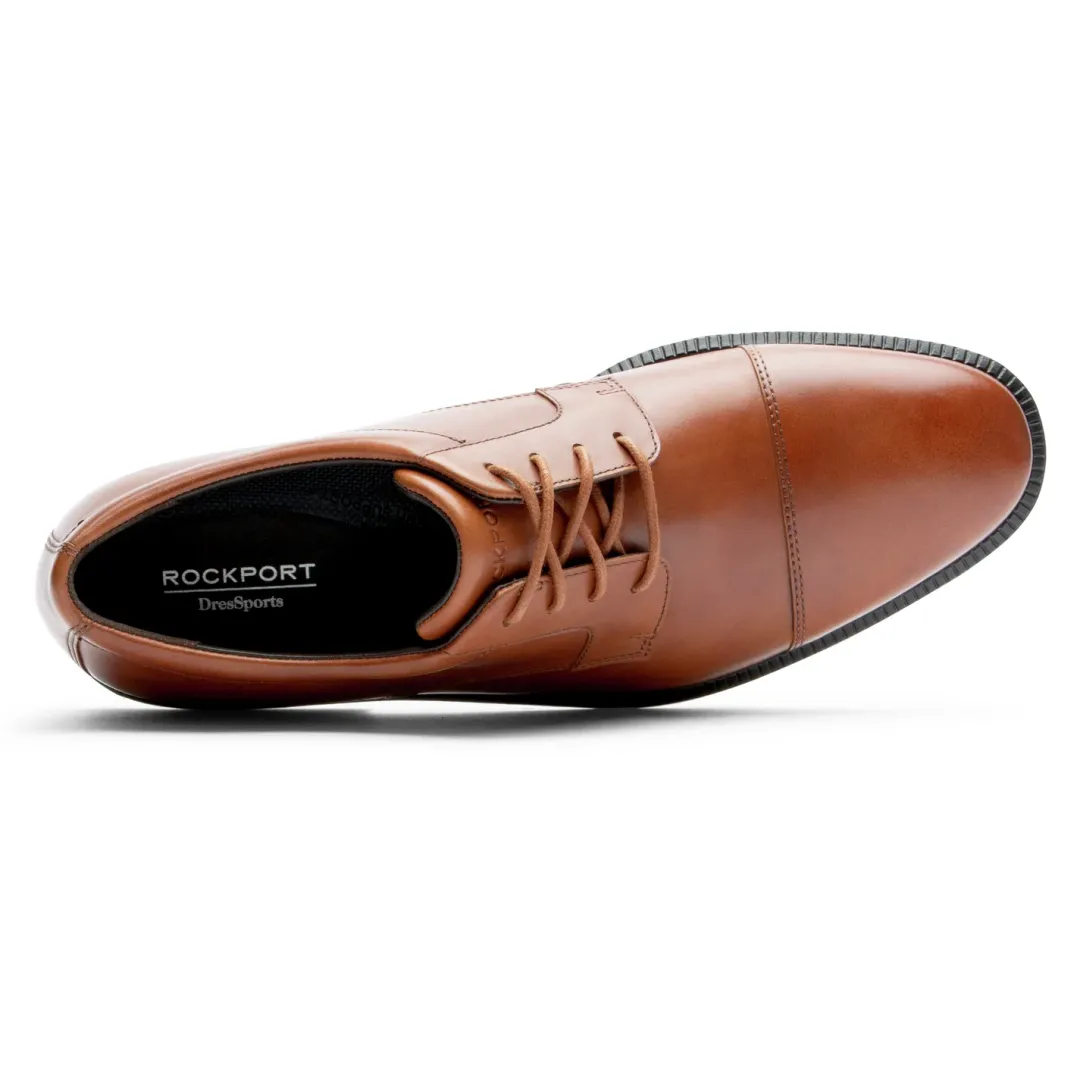 Best Rockport Men'S Dressports Premium Waterproof Cap Toe Oxford Tan