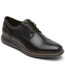 Clearance Rockport Men'S Garett Cap Toe Oxford Black 2