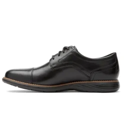 Clearance Rockport Men'S Garett Cap Toe Oxford Black 2