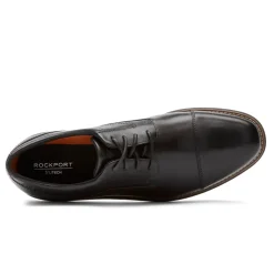 Clearance Rockport Men'S Garett Cap Toe Oxford Black 2