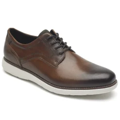 Best Rockport Men'S Garett Plain Toe Oxford Cognac