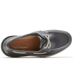 Outlet Rockport Men'S Perth Boat Shoe Navy Leather