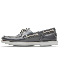 Outlet Rockport Men'S Perth Boat Shoe Navy Leather
