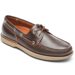 Discount Rockport Men'S Perth Boat Shoe Beeswax/Dark Brown L