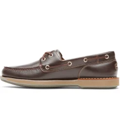 Discount Rockport Men'S Perth Boat Shoe Beeswax/Dark Brown L