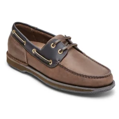 Outlet Rockport Men'S Perth Boat Shoe Chocolate/Bark