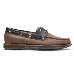 Outlet Rockport Men'S Perth Boat Shoe Chocolate/Bark