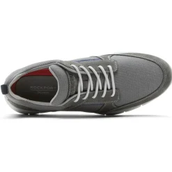 Discount Rockport Men'S Primetime Casual Mudguard Sneaker Grey Mesh/Lea