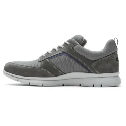Discount Rockport Men'S Primetime Casual Mudguard Sneaker Grey Mesh/Lea