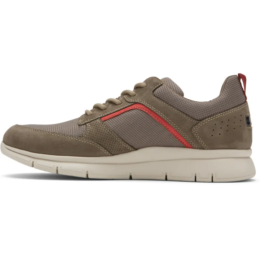 New Rockport Men'S Primetime Casual Mudguard Sneaker Breen Mesh Leather