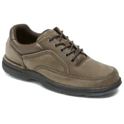 Best Rockport Men'S Ridgefield Eureka Lace-Up Chocolate Nubuck