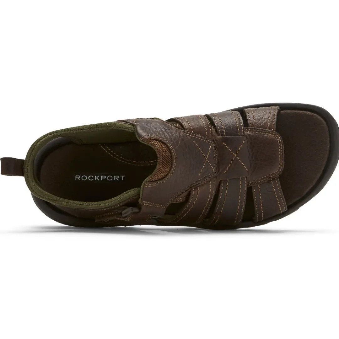 Hot Rockport Men'S Springboro Rocklake Fisherman Sandal Brown