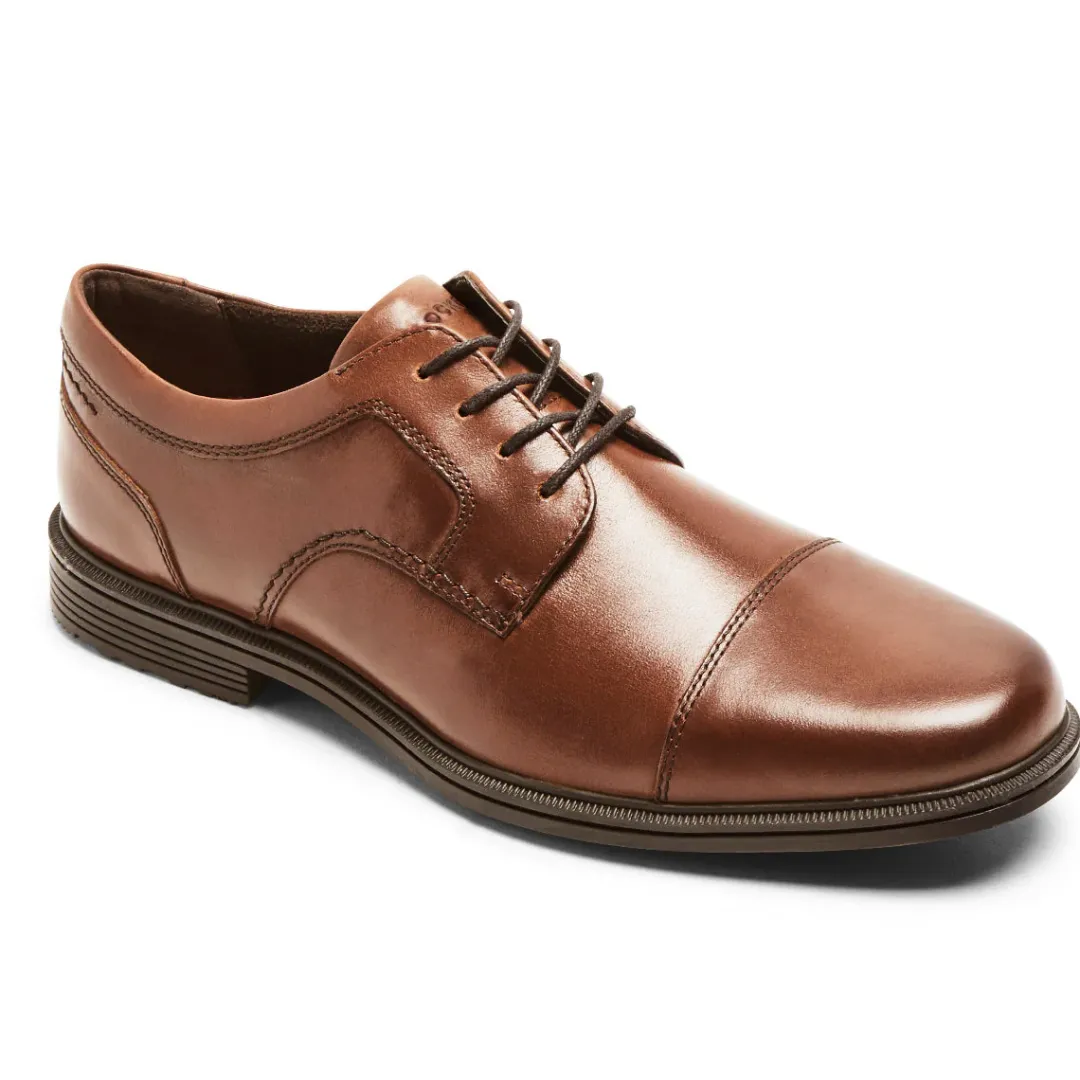Sale Rockport Men'S Taylor Waterproof Cap Toe Oxford Tan
