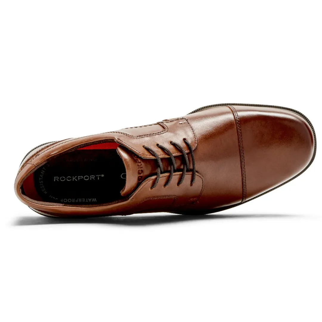 Sale Rockport Men'S Taylor Waterproof Cap Toe Oxford Tan