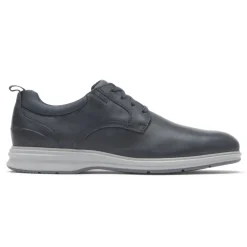 New Rockport Men'S Total Motion City Plain Toe Oxford Navy Tumbled