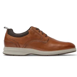 Hot Rockport Men'S Total Motion City Plain Toe Oxford Tan Tumbled