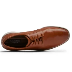 New Rockport Men'S Total Motion Craft Oxford Cognac