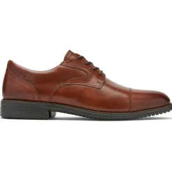 Sale Rockport Men'S Total Motion Dressport Cap Toe Oxford Tan