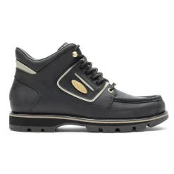 Outlet Rockport Men'S Umbwe Ii Waterproof Mweka Boot Black Lea/Gold