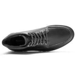 Hot Rockport Men'S Weather Or Not Waterproof Moc Toe Boot Black Leather