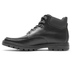 Hot Rockport Men'S Weather Or Not Waterproof Moc Toe Boot Black Leather