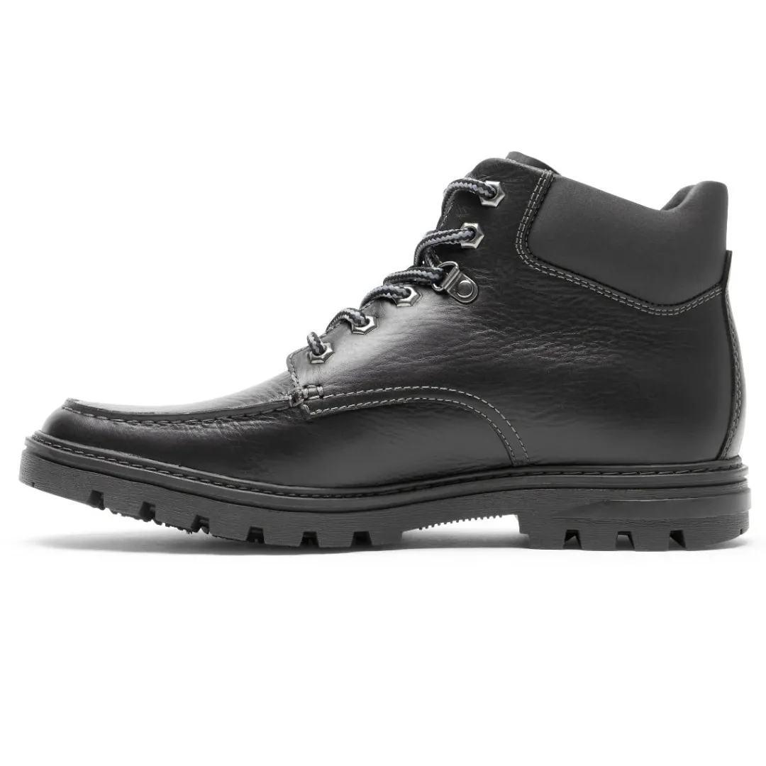 Hot Rockport Men'S Weather Or Not Waterproof Moc Toe Boot Black Leather