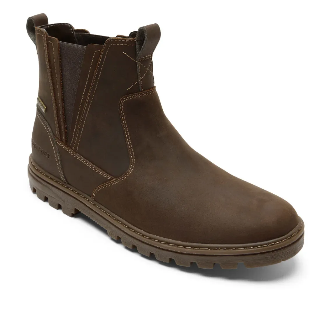 Clearance Rockport Men'S Weather Or Not Waterproof Chelsea Boot New Tan Leather/Suede