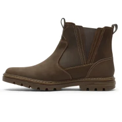 Clearance Rockport Men'S Weather Or Not Waterproof Chelsea Boot New Tan Leather/Suede