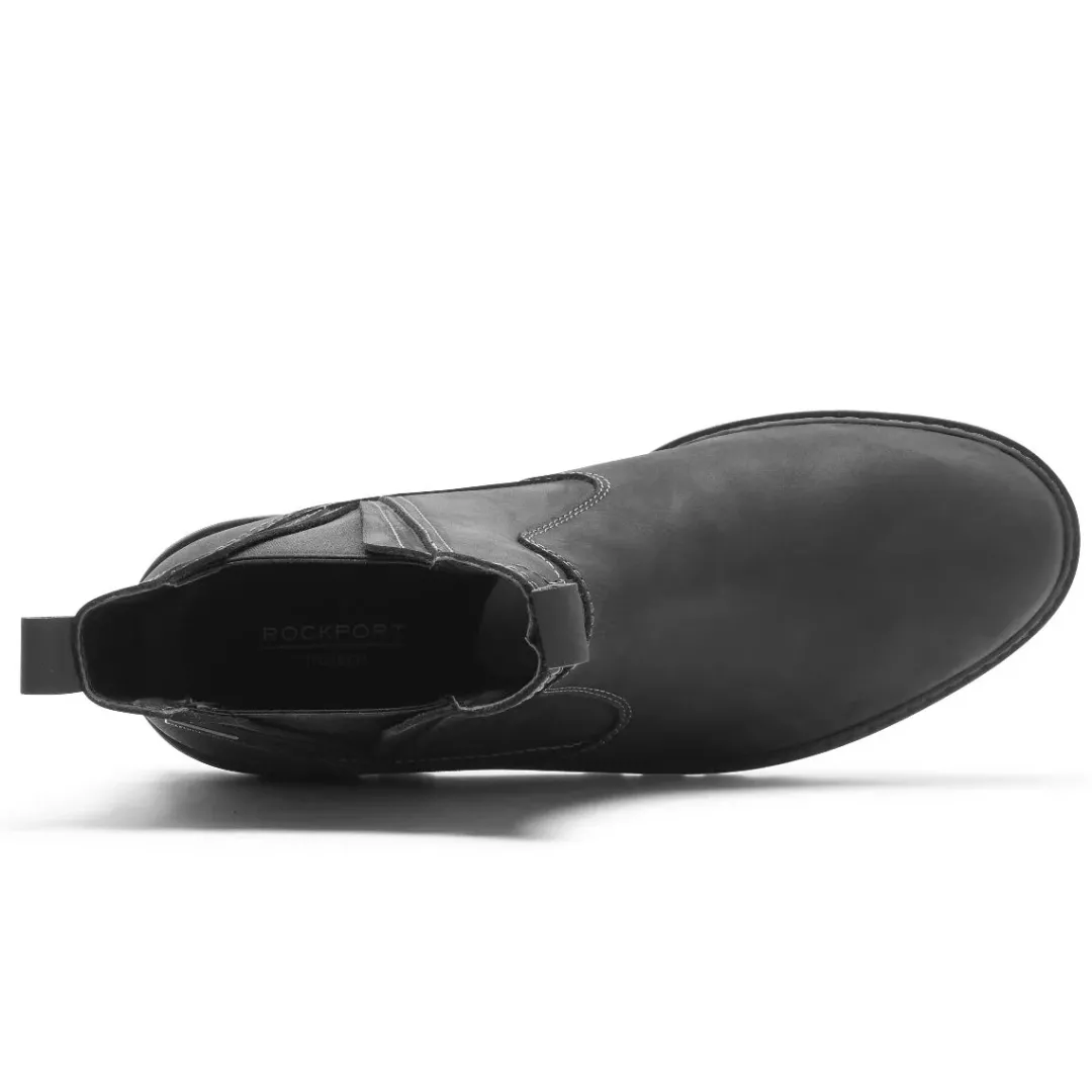 Sale Rockport Men'S Weather Or Not Waterproof Chelsea Boot Black Leather/Suede