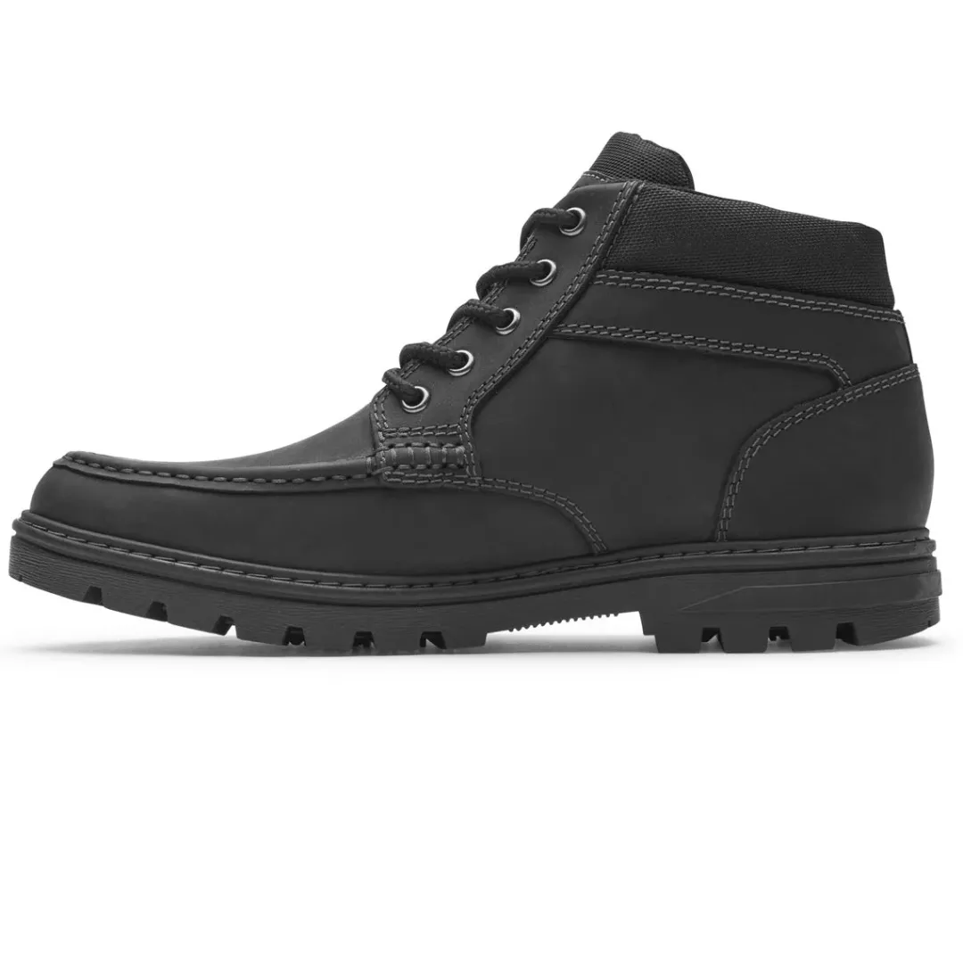 Clearance Rockport Men'S Weather Ready Waterproof Moc Boot Black Lea