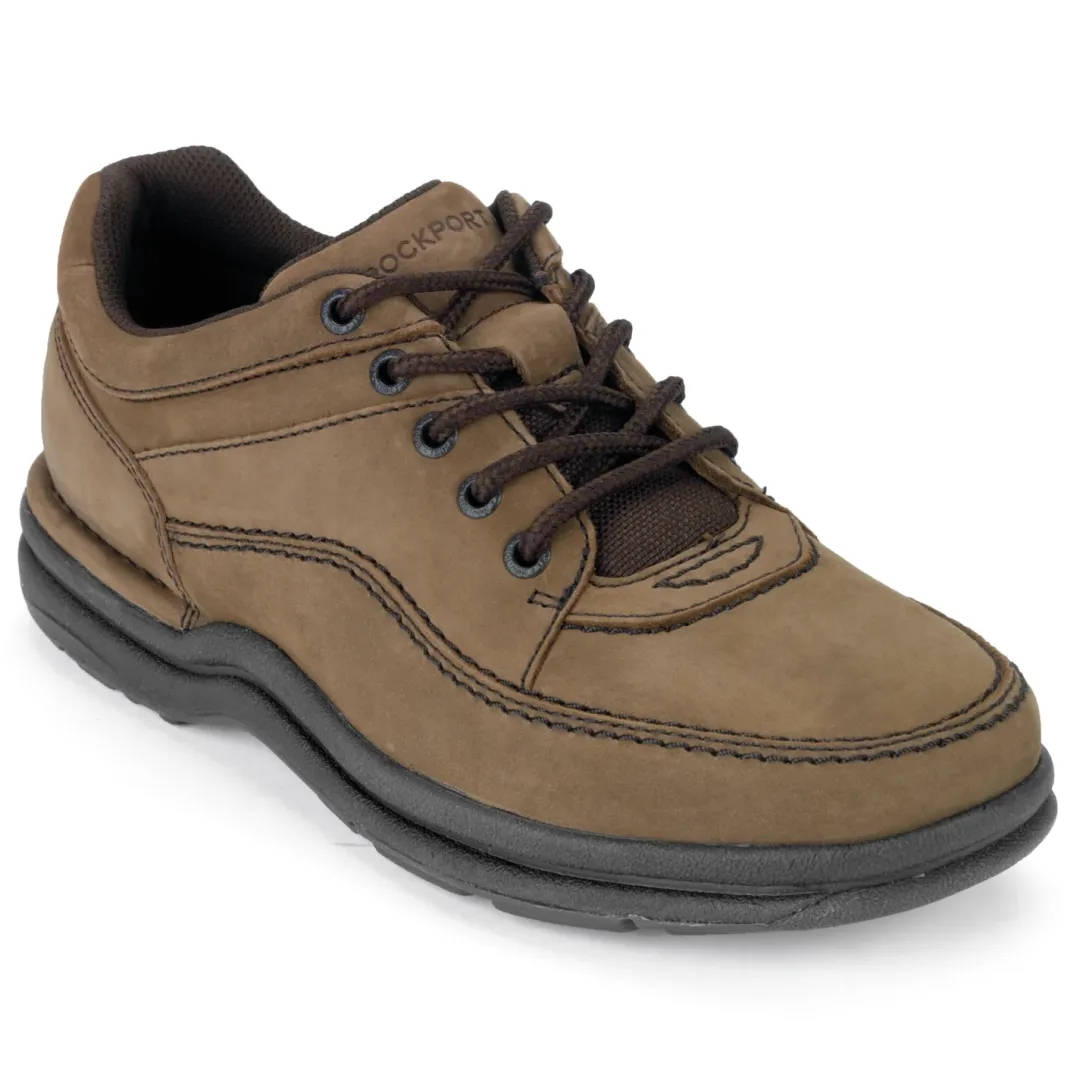 Outlet Rockport Men'S World Tour Classic Lace Up Chocolate Nubuck