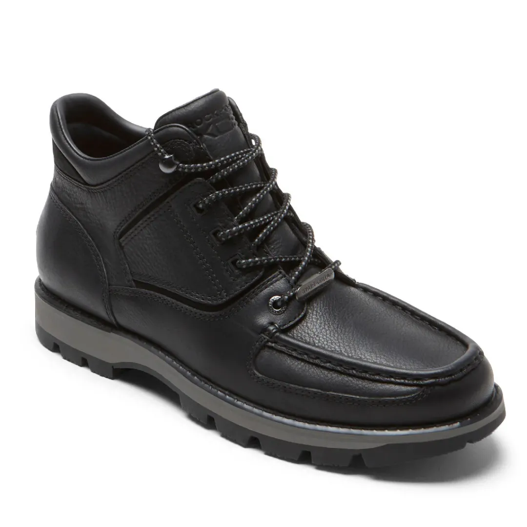 Hot Rockport Men'S Xcs Umbwe Ii Waterproof Moc Front Trail Boot Black Leather