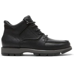 Hot Rockport Men'S Xcs Umbwe Ii Waterproof Moc Front Trail Boot Black Leather