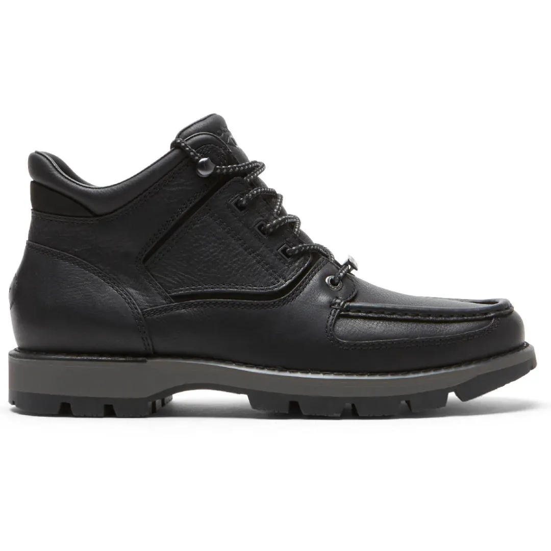 Hot Rockport Men'S Xcs Umbwe Ii Waterproof Moc Front Trail Boot Black Leather