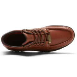 Hot Rockport Men'S Xcs Umbwe Ii Waterproof Moc Front Trail Boot Mahogany Leather