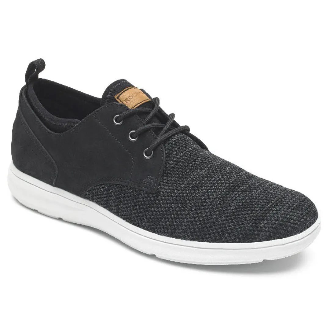 Discount Rockport Men'S Zaden Plain Toe Oxford Black Nubuck/Mesh