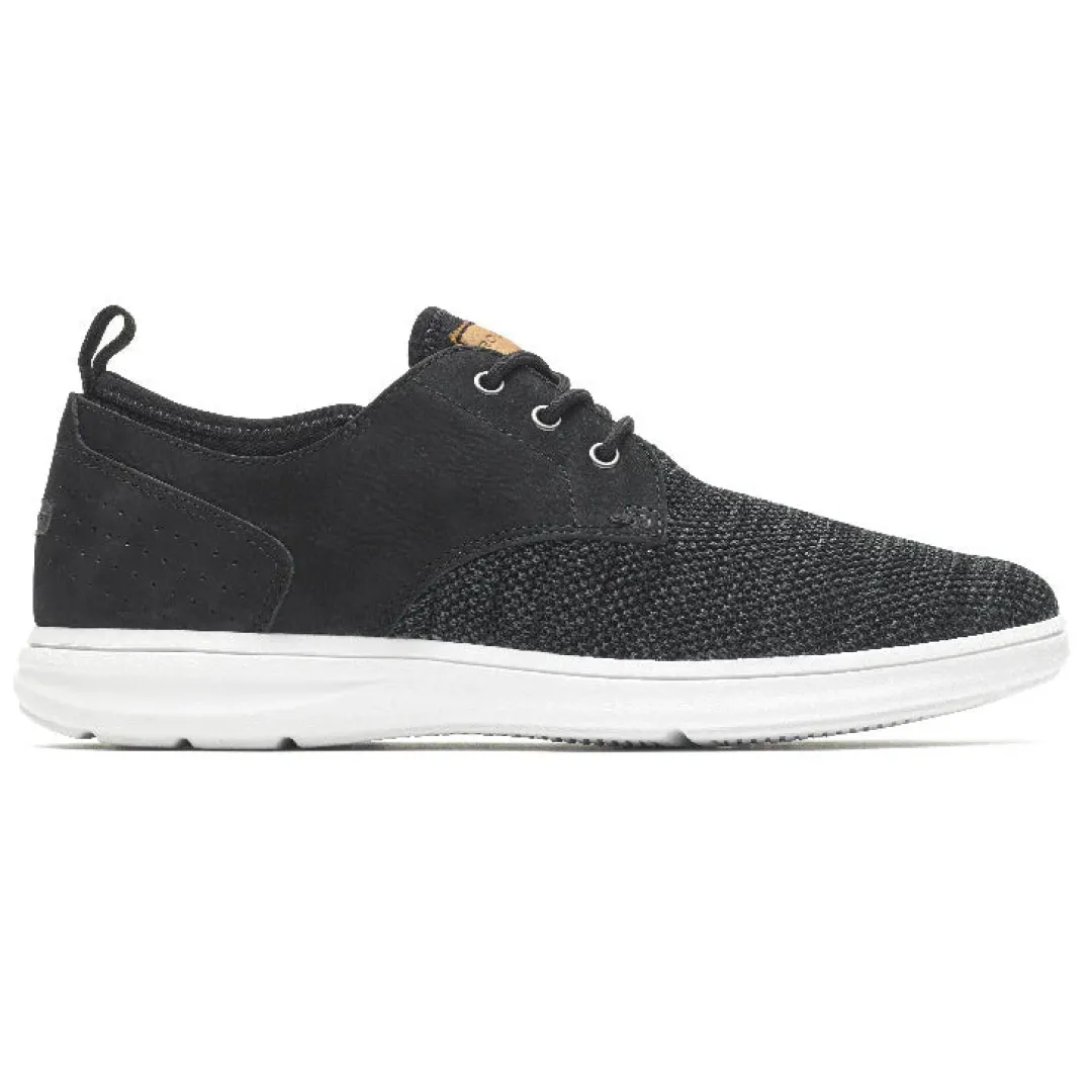 Discount Rockport Men'S Zaden Plain Toe Oxford Black Nubuck/Mesh