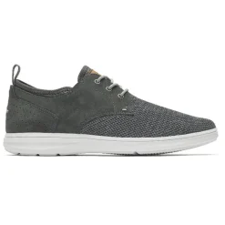 Clearance Rockport Men'S Zaden Plain Toe Oxford Pewter Nubuck/Mesh