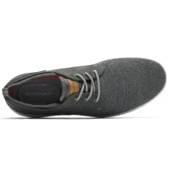 Clearance Rockport Men'S Zaden Plain Toe Oxford Pewter Nubuck/Mesh