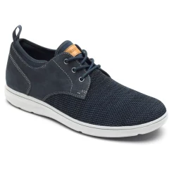 Discount Rockport Men'S Zaden Plain Toe Oxford Navy Nubuck/Mesh